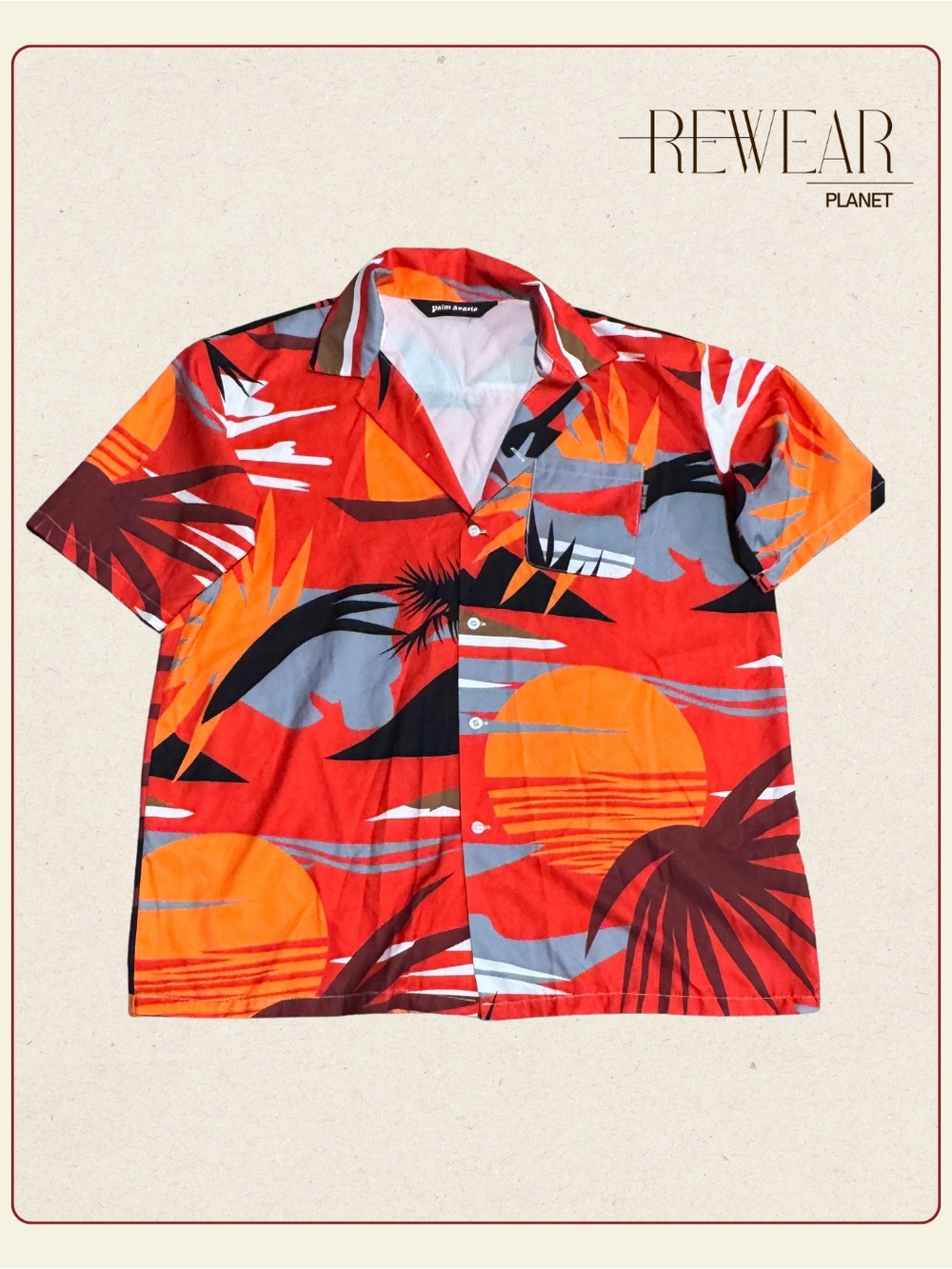 Palm Angels print shirts Sz L